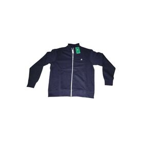 Flint Park Men's Navy Court Jacket | Size L | Full Zip Pocket Jacket